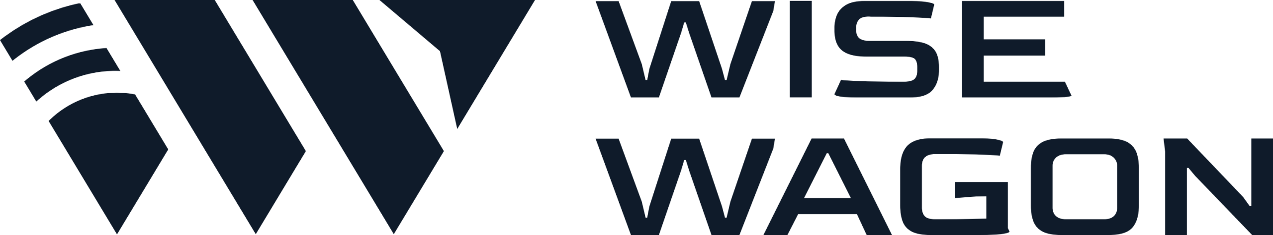 WiseWagon Logo Jednobarevne Tmave